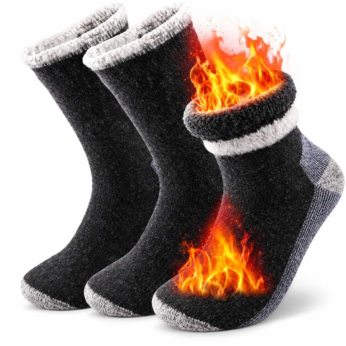 Thermosocken Merinowollemit Frottee-Innenfutter -    Zorenza