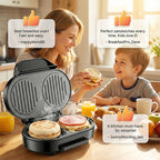 Doppelter Sandwich-Grill mit antihaftbeschichteten Grillplatten -    Zorenza