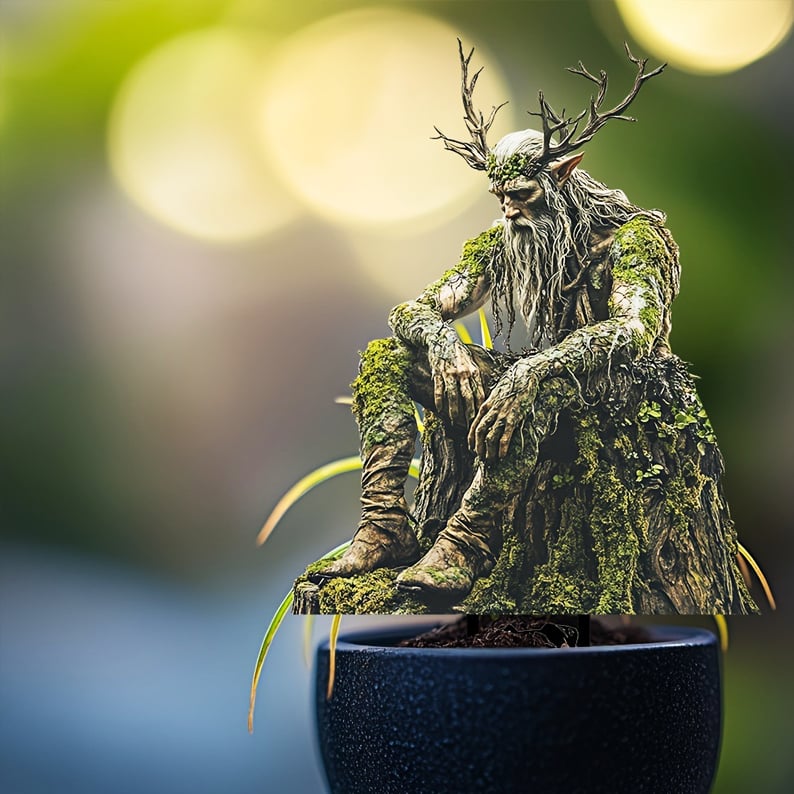 Märchen-Gartenstecker aus Acryl mit Naturmotiven Zorenza