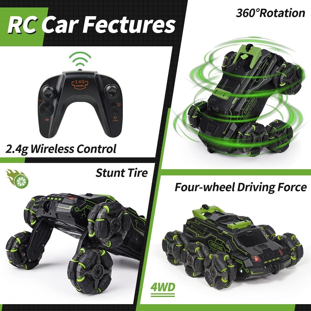 RC Ferngesteuertes Auto mit Allradantrieb und Stunt-Funktion -    Zorenza