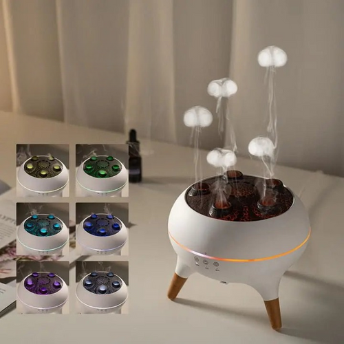 Aroma-Diffuser Wolken-Nebel mit LED-Licht und Fernbedienung -    Zorenza