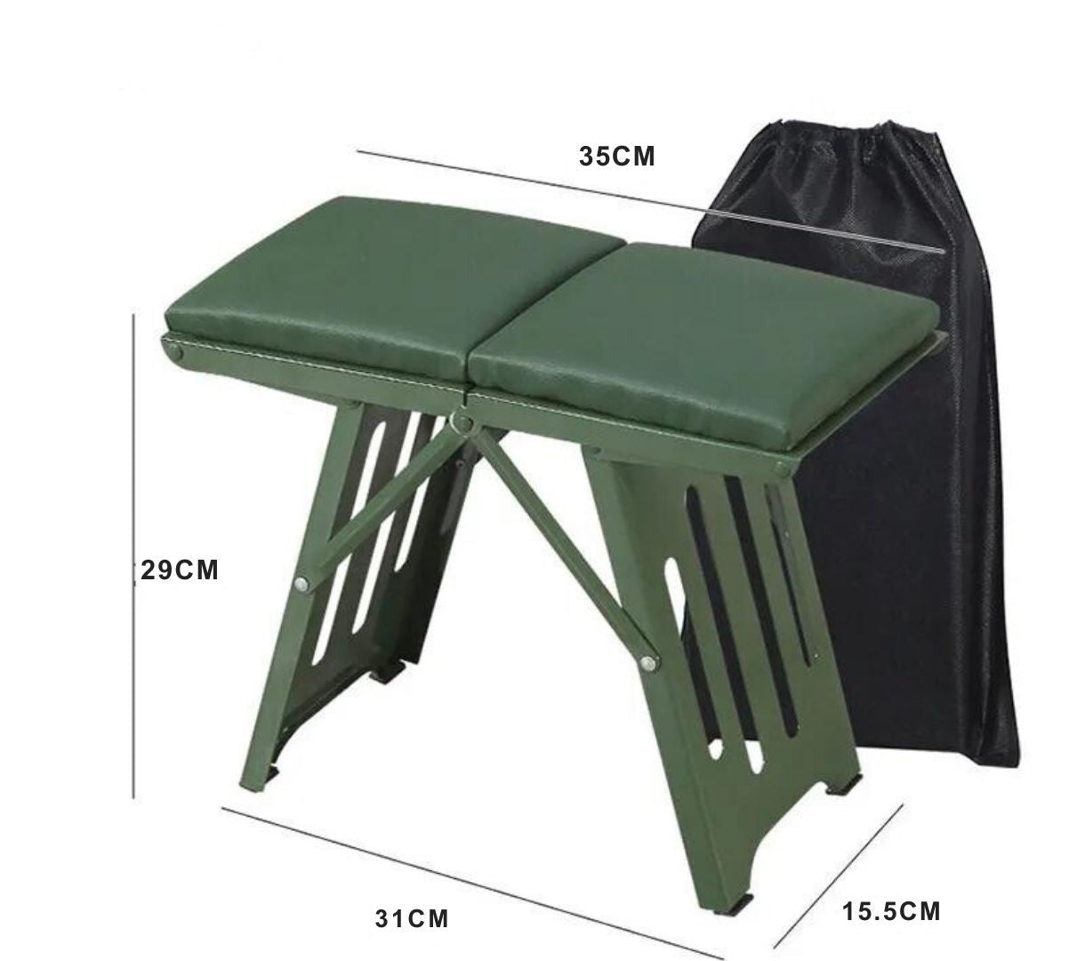 Klapphocker Alu – Leicht und wetterfest für Garten und Camping -    Zorenza