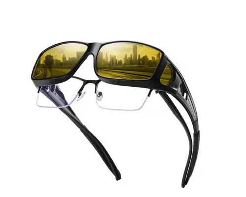 Nachtfahrbrille mit Blendschutz – Polarisierte Gelbgläser -    Zorenza