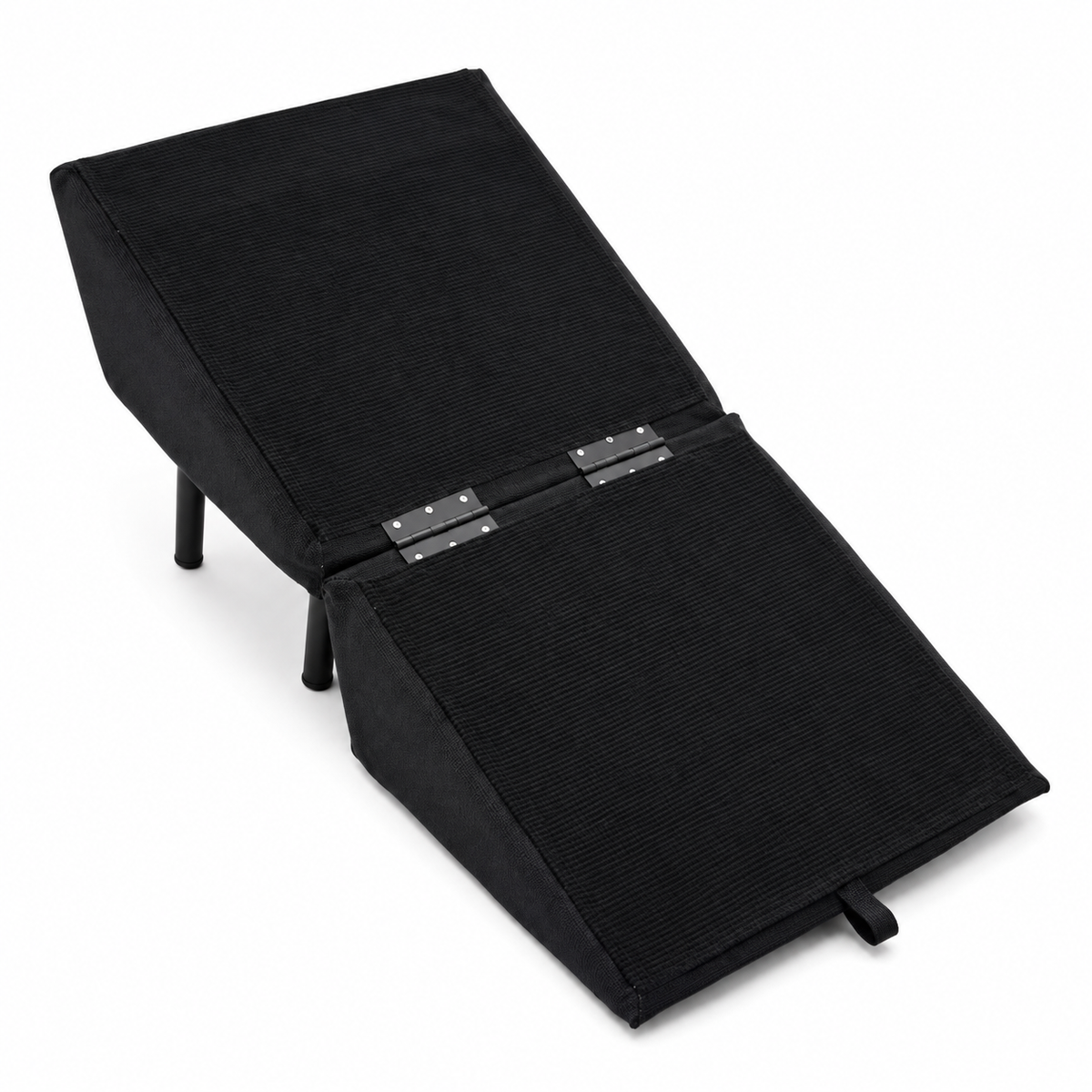 Hunderampe mit Hocker-Funktion – klappbare Aufstiegshilfe für Sofa & Bett -    Zorenza