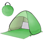 Pop-Up Strandmuschel UV-Schutz 98% – Schnellaufbau für 2-4 Personen -    Zorenza
