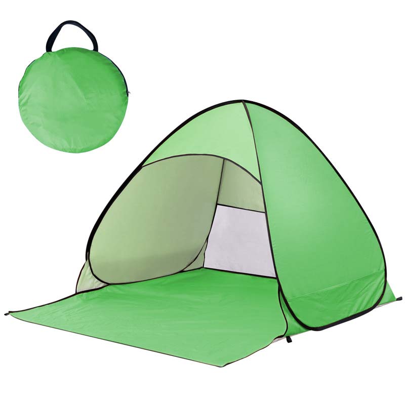 Pop-Up Strandmuschel UV-Schutz 98% – Schnellaufbau für 2-4 Personen -    Zorenza