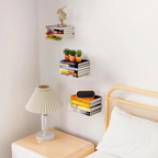 Unsichtbare Wandbücherplank – Bücher schweben an der Wand -    Zorenza