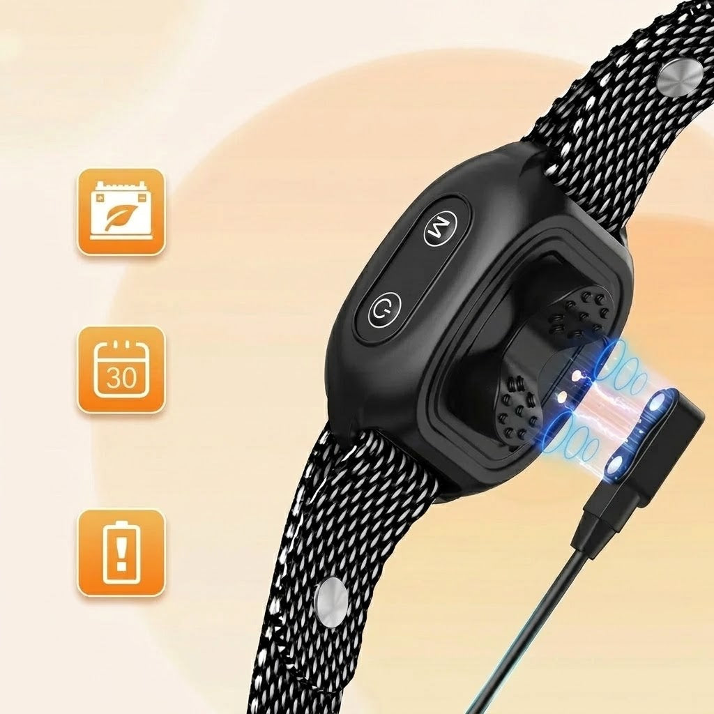 Antibellhalsband ohne Strom mit Ton & Vibration, 8 Empfindlichkeitsstufen, IP67 -    Zorenza
