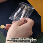 Schmuck-Organizer-Buch mit 30 transparenten Taschen Zorenza