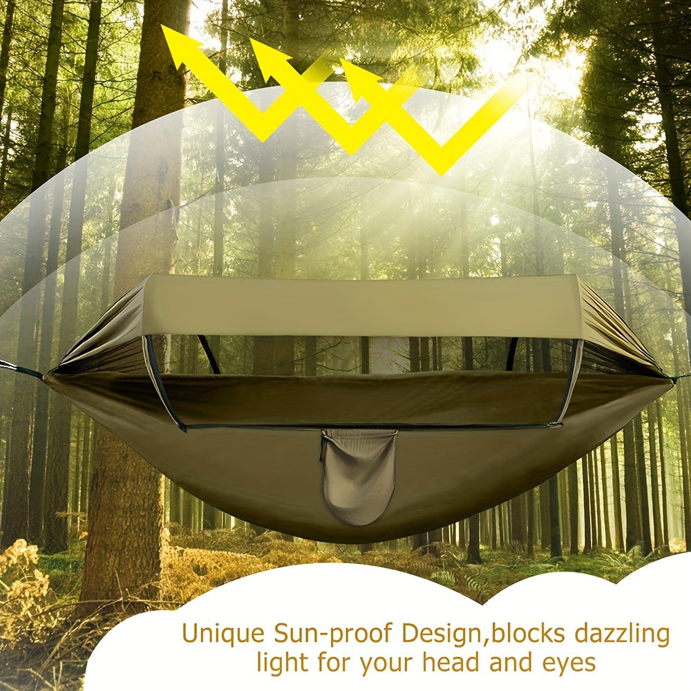 hängematte mit sonnenschutz Outdoor-Hängematte Nylon 260x140cm Moskitonetz und – Wetterfest, leicht, kompakt für Camping, Garten und Reisen – Zorenza Size:Large: 10.2 in width Campingplatz Mosel-Camping-Dreiländereck in Saarland Stuhl