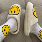 Hausschuhe Plüsch mit Smiley-Motiv -    Zorenza