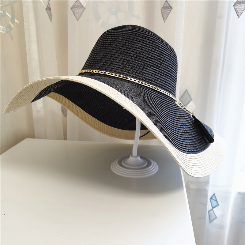 Strohhut mit breiter Krempe – UV-Schutz und elegantes Design -    Zorenza