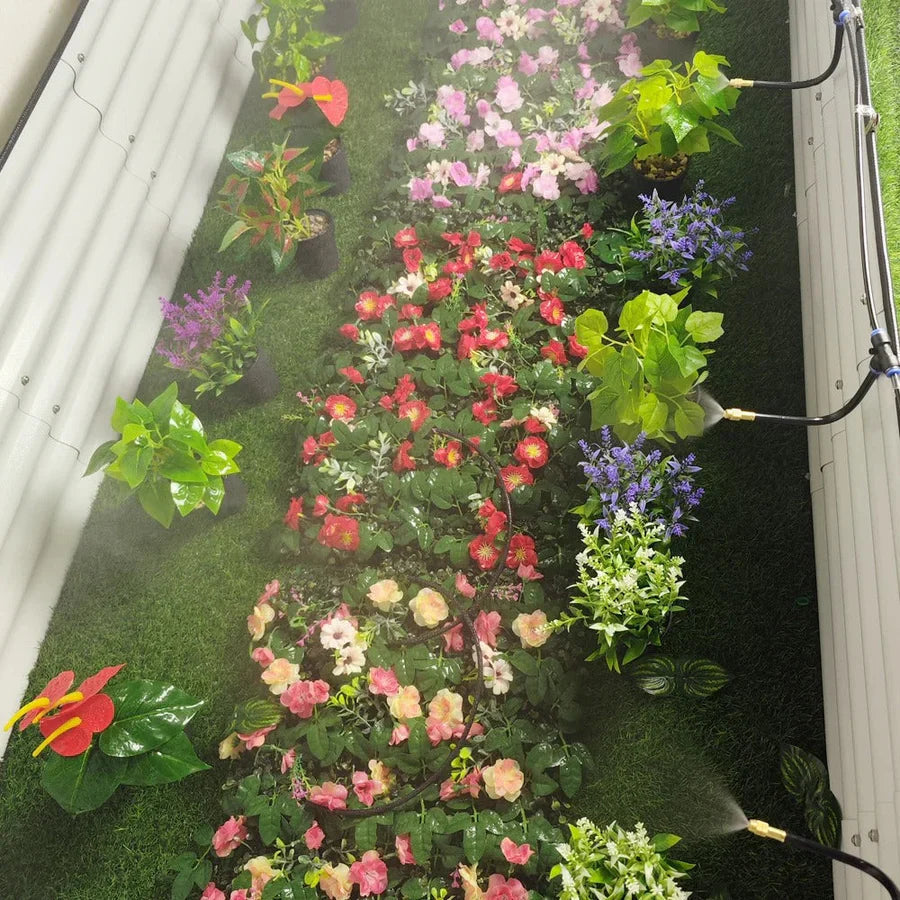 Garten-Vernebelungssystem 20 m – Bewässerung & Terrassenkühlung mit 20 Messingdüsen -    Zorenza