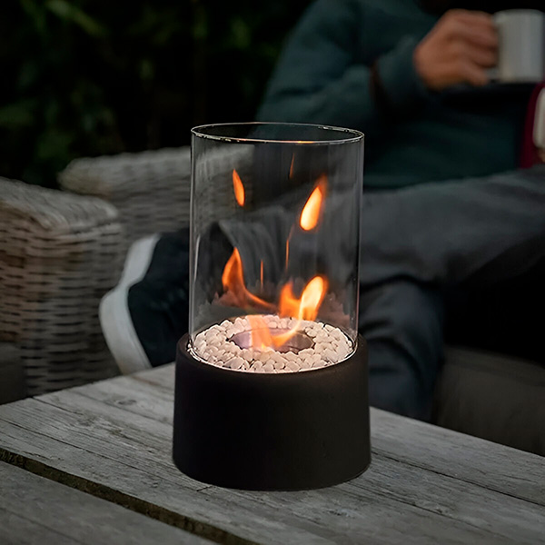 Tischkamin Glas – Kompakt mit warmer Atmosphäre für Innen und Außen -    Zorenza