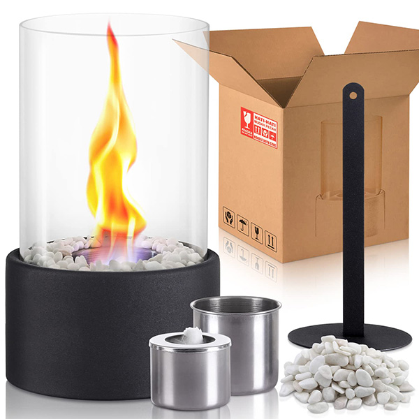 Tischkamin Glas – Kompakt mit warmer Atmosphäre für Innen und Außen -    Zorenza