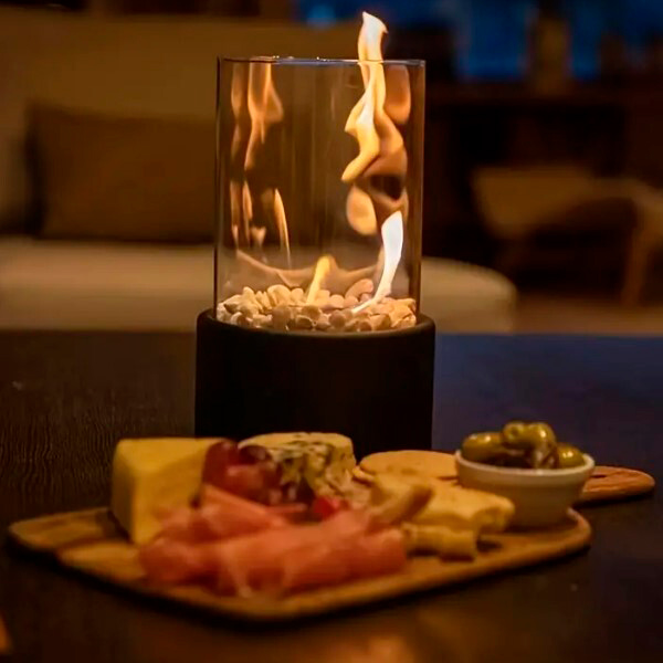 Tischkamin Glas – Kompakt mit warmer Atmosphäre für Innen und Außen -    Zorenza