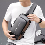 Anti-Diebstahl Crossbody-Tasche mit versteckten Fächern -    Zorenza
