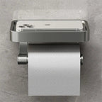 Toilettenpapierhalter Edelstahl mit Ablage -    Zorenza