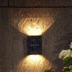 Solar-Wandleuchte Außen — Warmweißes LED-Licht, IP44, kabellos -    Zorenza