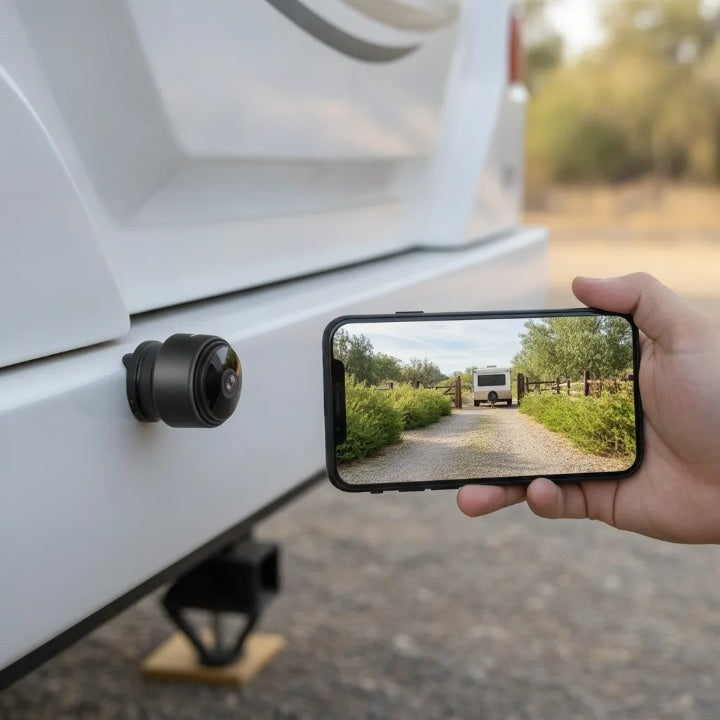 Mini-Rückfahrkamera für Wohnmobil & Anhänger – Nachtsicht, magnetisch, drahtlos -    Zorenza