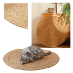 Geflochtene Jute-Kratzmatte für Katzen – Natürlich & Langlebig -    Zorenza