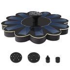 Kabellose Solar-Wasserfontäne – 5 Düsen, schwimmend, bis 95 cm Höhe -    Zorenza