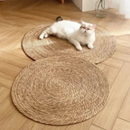 Geflochtene Jute-Kratzmatte für Katzen – Natürlich & Langlebig -    Zorenza