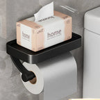 Toilettenpapierhalter Edelstahl mit Ablage -    Zorenza