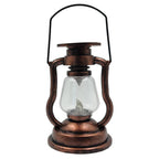 Solar-Laterne im Vintage Stil mit flackerndem LED-Licht -    Zorenza