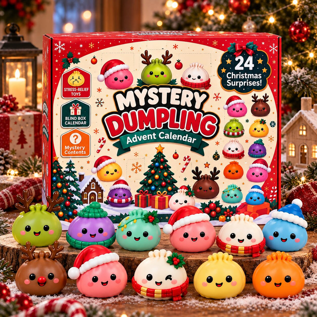 Adventskalender Dumpling Squishy-Figuren 24 Tage -    Zorenza