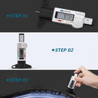 Reifenprofilmesser Digital mit LCD-Display -    Zorenza
