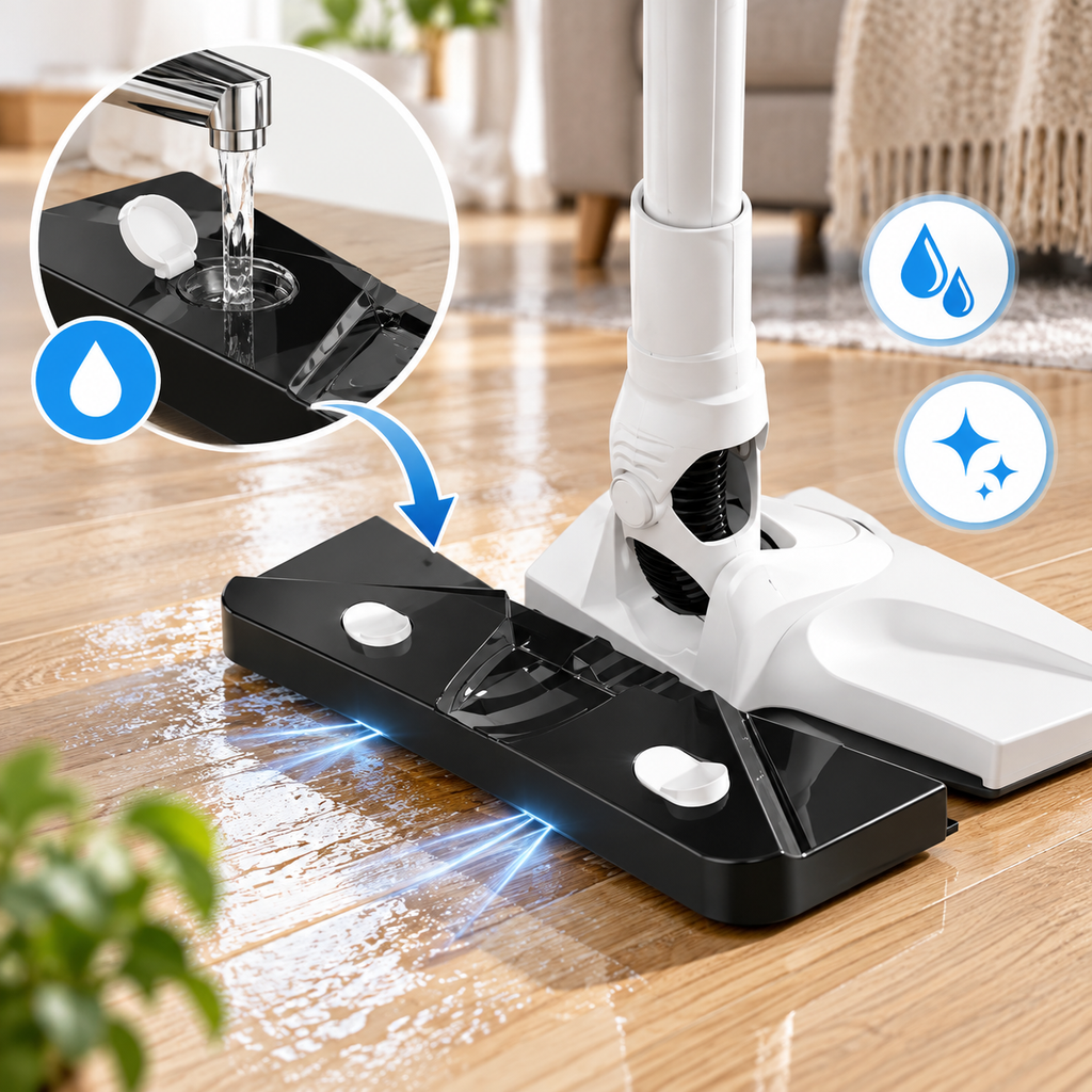 Akku-Staubsauger 2-in-1 mit starker Saugkraft für Boden und Polster -    Zorenza