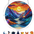 Sonnenfänger Acryl rund 18,8 cm – Farbspektrum-Design -    Zorenza