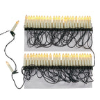LED Weihnachtsbaumkerzen 14,7 m mit Clips – Warmweiß -    Zorenza