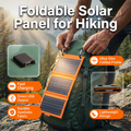 Solar Ladegerät Faltbar – Portable USB Stromversorgung für Outdoor -    Zorenza