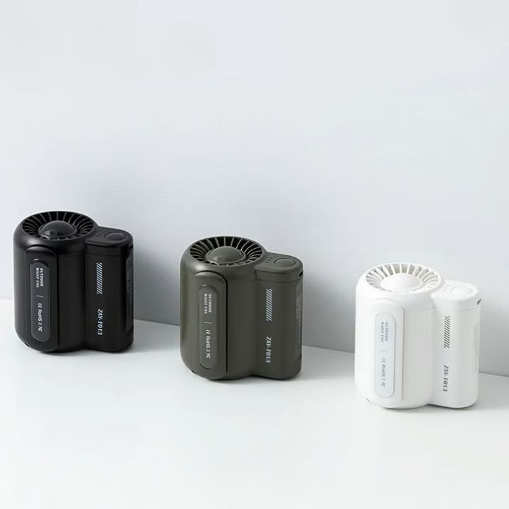Tragbarer Gürtellüfter mit Clip – Leise und freihändig -    Zorenza