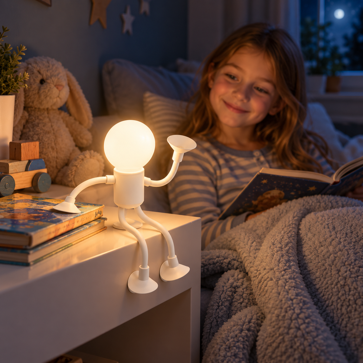 Roboter-Tischlampe mit LED-Licht -    Zorenza