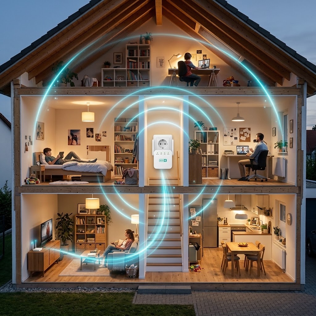 WLAN Verstärker mit Repeater-Funktion -    Zorenza