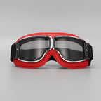 Motorradbrille Vintage-Design mit verstellbarem Gummiband -    Zorenza