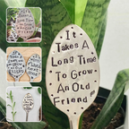 Garten-Pflanzenstecker Eisen mit Spruch -    Zorenza