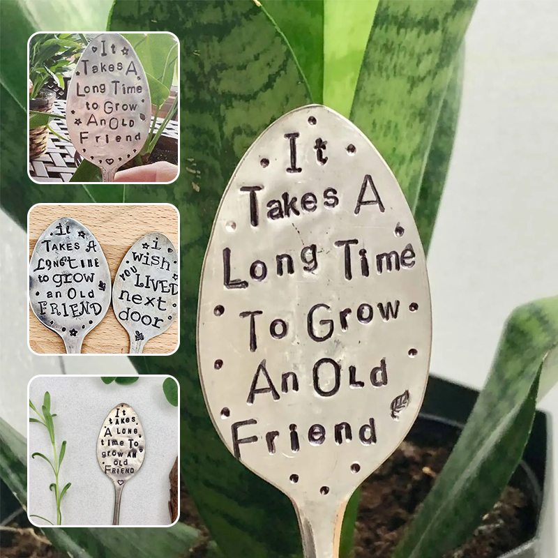 Garten-Pflanzenstecker Eisen mit Spruch -    Zorenza