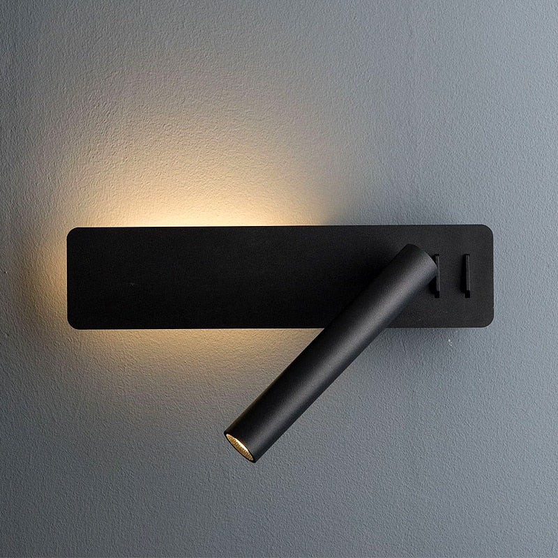 LED-Wandleuchte mit schwenkbarem Leselicht -    Zorenza