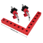 Hoekklem Set Aluminium 14 cm – Präzise 90° Winkel für Holzarbeiten -    Zorenza