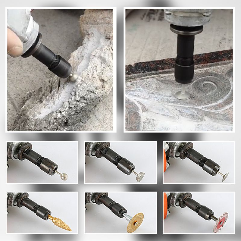 Winkelschleifer Adapter mit modifiziertem Spannfutter -    Zorenza