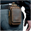 Gürteltasche Leder für Herren mit Reißverschluss -    Zorenza