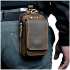 Gürteltasche Leder für Herren mit Reißverschluss -    Zorenza