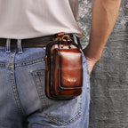 Gürteltasche Leder für Herren mit Reißverschluss -    Zorenza