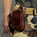 Gürteltasche Leder für Herren mit Reißverschluss -    Zorenza