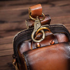 Gürteltasche Leder für Herren mit Reißverschluss -    Zorenza