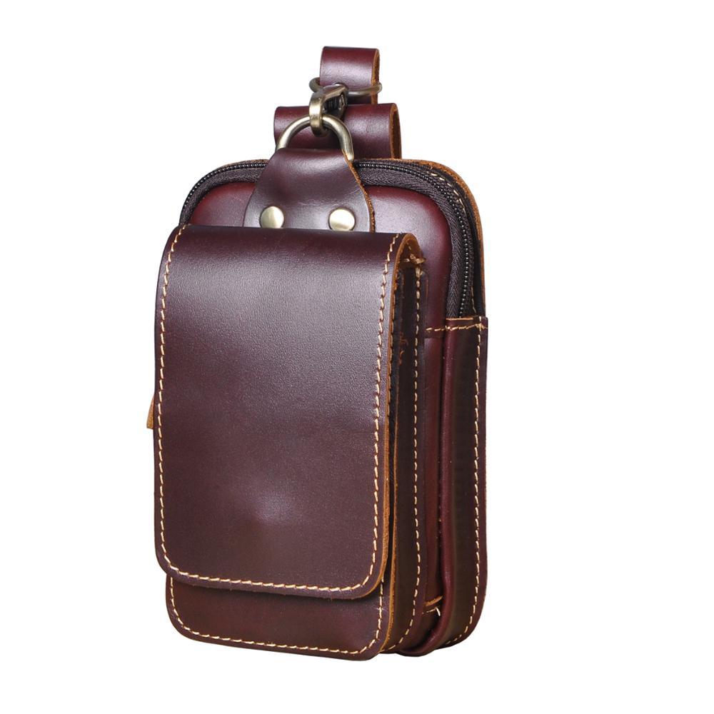 Gürteltasche Leder für Herren mit Reißverschluss -    Zorenza